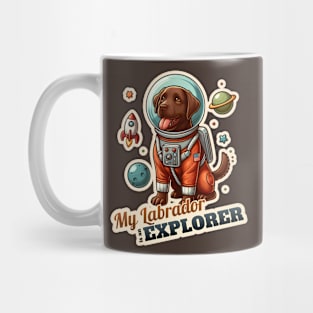 Astronaut Labrador Retriever Mug